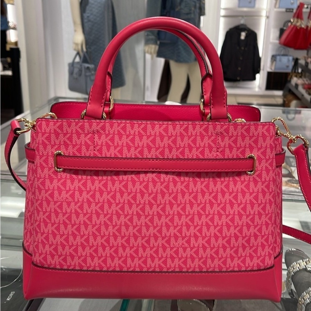 MICHAEL KORS 
Reed Large Graphic Logo Belted Satchel
Electric Pink 
NWT - Picture 10 of 10